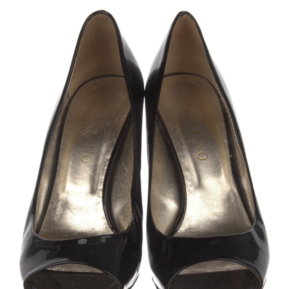 Valentino Peeptoe Patent Pumps - Picture 3 of 5